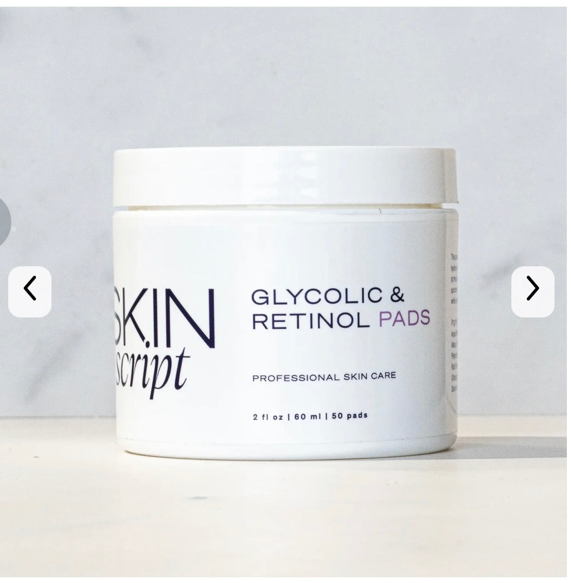 Glycolic retinol pads