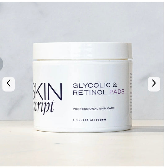 Glycolic retinol pads