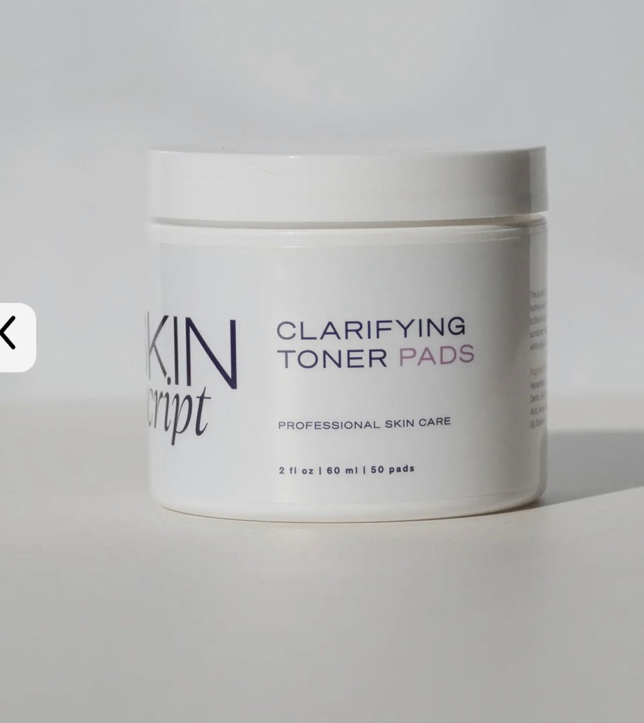Clarifying toner pads